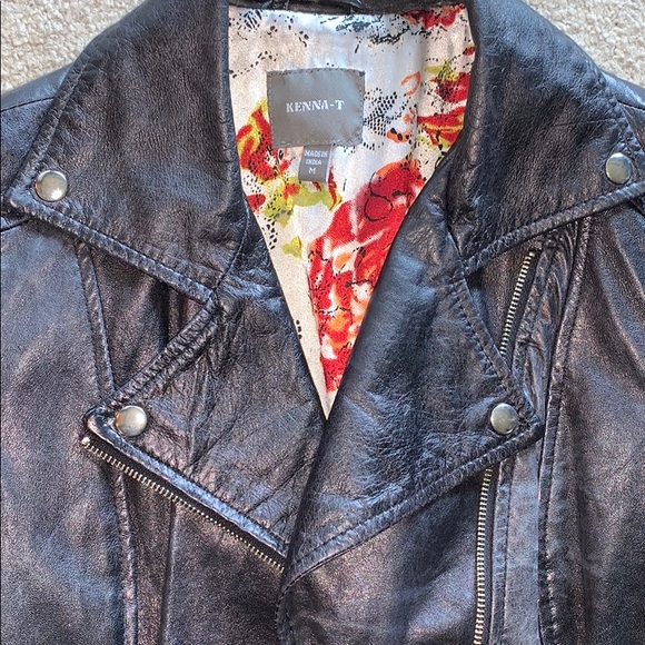 Kenna T Moto Leather Jacket - Picture 3 of 6